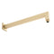 Square 400mm Shower Wall Arm, Brushed Brass (Gold)