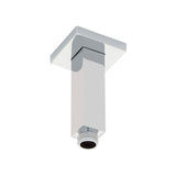 Square 100mm Shower Ceiling Dropper Arm, Polished Chrome