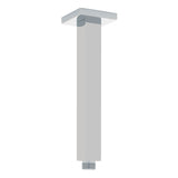 Square 200mm Shower Ceiling Dropper Arm, Polished Chrome