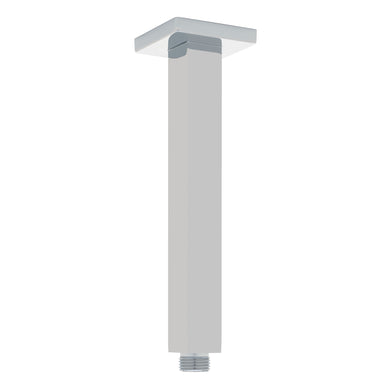 Square 200mm Shower Ceiling Dropper Arm, Polished Chrome