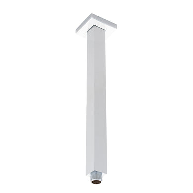 Square 300mm Shower Ceiling Dropper Arm, Polished Chrome
