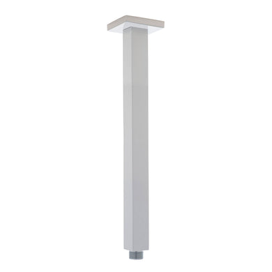 Square 300mm Shower Ceiling Dropper Arm, Polished Chrome