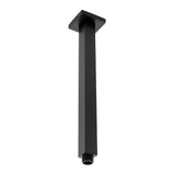 Square 300mm Shower Ceiling Dropper Arm, Matte Black