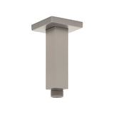 Square 100mm Shower Ceiling Dropper Arm, Brushed Nickel