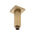 Square 100mm Shower Ceiling Dropper Arm, Brushed Brass (Gold)
