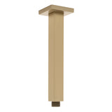 Square 200mm Shower Ceiling Dropper Arm, Brushed Brass (Gold)