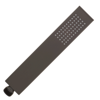 Block Square Hand Shower, Brushed Gunmetal