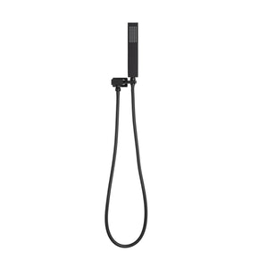 Block Square Hand Shower with Holder, Matte Black