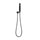 Block Square Hand Shower with Holder, Matte Black