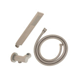 Block Square Hand Shower with Holder, Brushed Nickel