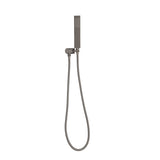 Block Square Hand Shower with Holder, Brushed Gunmetal