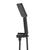 Retto Square 3-Function Hand Shower with Holder, Matte Black