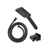 Retto Square 3-Function Hand Shower with Holder, Matte Black