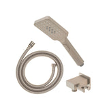 Retto Square 3-Function Hand Shower with Holder, Brushed Nickel