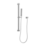 Block Square Hand Shower on Rail, Polished Chrome