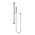 Block Square Hand Shower on Rail, Brushed Nickel