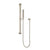 Block Square Hand Shower on Rail, Brushed Nickel