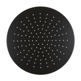 Round 300mm Stainless Steel Rain Shower Head, Matte Black