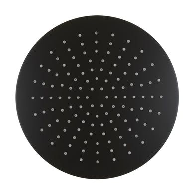 Round 300mm Stainless Steel Rain Shower Head, Matte Black