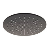 Round 300mm Stainless Steel Rain Shower Head, Matte Black