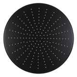 Round 400mm Stainless Steel Rain Shower Head, Matte Black
