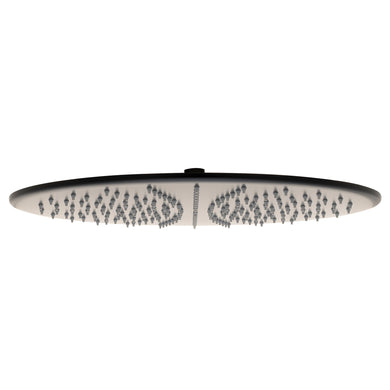 Round 400mm Stainless Steel Rain Shower Head, Matte Black