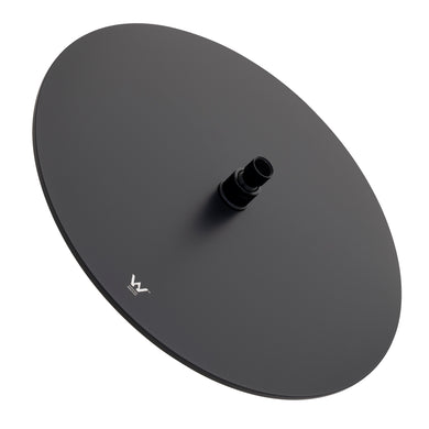 Round 400mm Stainless Steel Rain Shower Head, Matte Black