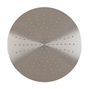 Round 300mm Stainless Steel Rain Shower Head, Brushed Nickel