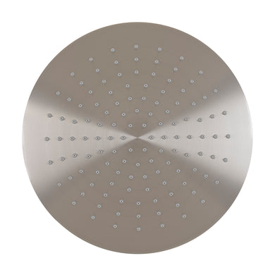 Round 300mm Stainless Steel Rain Shower Head, Brushed Nickel