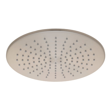 Round 300mm Stainless Steel Rain Shower Head, Brushed Nickel