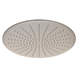 Round 400mm Stainless Steel Rain Shower Head, Brushed Nickel