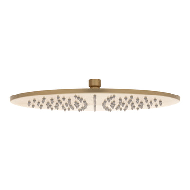 Round 300mm Stainless Steel Rain Shower Head, Brushed Brass (Gold)