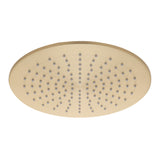 Round 300mm Stainless Steel Rain Shower Head, Brushed Brass (Gold)
