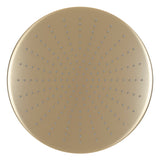 Round 400mm Stainless Steel Rain Shower Head, Brushed Brass (Gold)