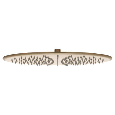 Round 400mm Stainless Steel Rain Shower Head, Brushed Brass (Gold)
