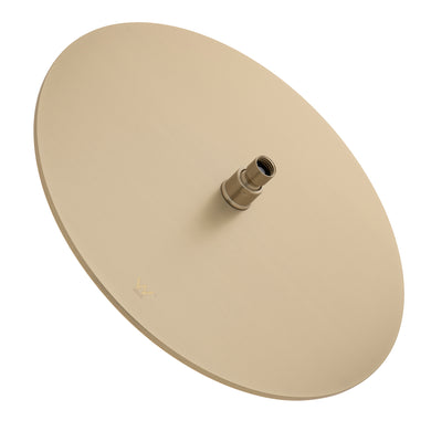 Round 400mm Stainless Steel Rain Shower Head, Brushed Brass (Gold)