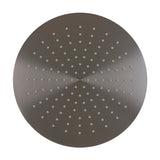 Round 300mm Stainless Steel Rain Shower Head, Brushed Gunmetal