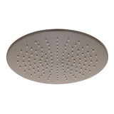 Round 300mm Stainless Steel Rain Shower Head, Brushed Gunmetal
