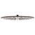 Round 400mm Stainless Steel Rain Shower Head, Brushed Gunmetal