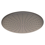 Round 400mm Stainless Steel Rain Shower Head, Brushed Gunmetal