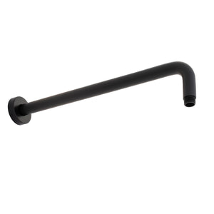 Round 400mm Shower Wall Arm, Matte Black
