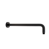 Round 400mm Shower Wall Arm, Matte Black