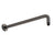 Round 400mm Shower Wall Arm, Brushed Gunmetal