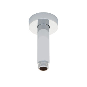 Round 100mm Shower Ceiling Dropper Arm, Polished Chrome
