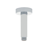 Round 100mm Shower Ceiling Dropper Arm, Polished Chrome