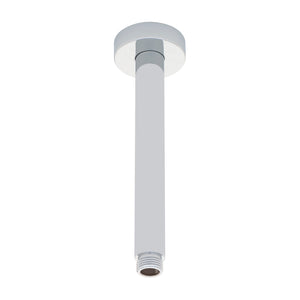 Round 200mm Shower Ceiling Dropper Arm, Polished Chrome