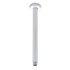 Round 300mm Shower Ceiling Dropper Arm, Polished Chrome
