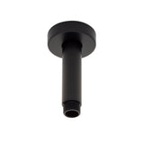 Round 100mm Shower Ceiling Dropper Arm, Matte Black