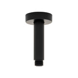 Round 100mm Shower Ceiling Dropper Arm, Matte Black