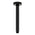 Round 200mm Shower Ceiling Dropper Arm, Matte Black